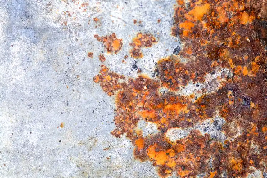 Detailed image of a rusty metal surface showcasing corrosion and texture.